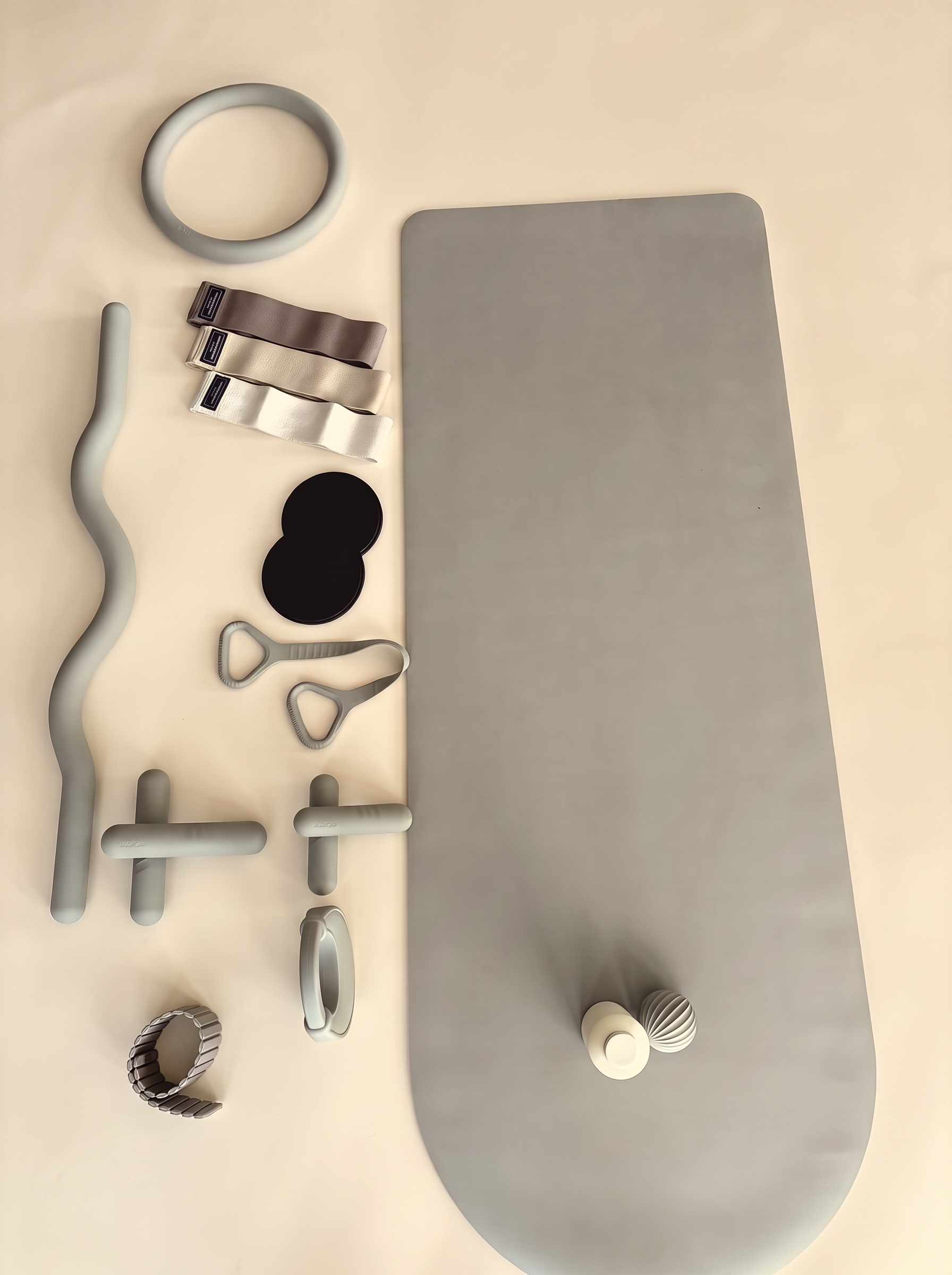 Florafit flatlay af det samlede studie